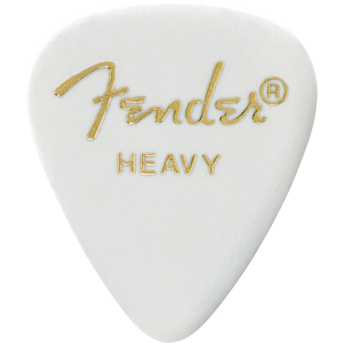 Fender Classic Celluloid Guitar Picks 351 Shape White Heavy 12-Pack