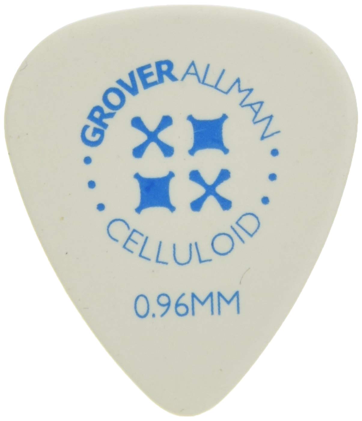 Grover Allman Celluloid White Standard 0.038 inch (0.96 mm) 10 Piece