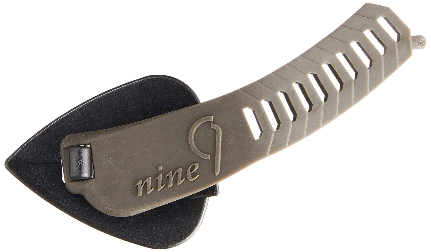 TAB TE126-MBK x GY (HARD) Guitar Pick Flat Pick Nine 9 Teardrop