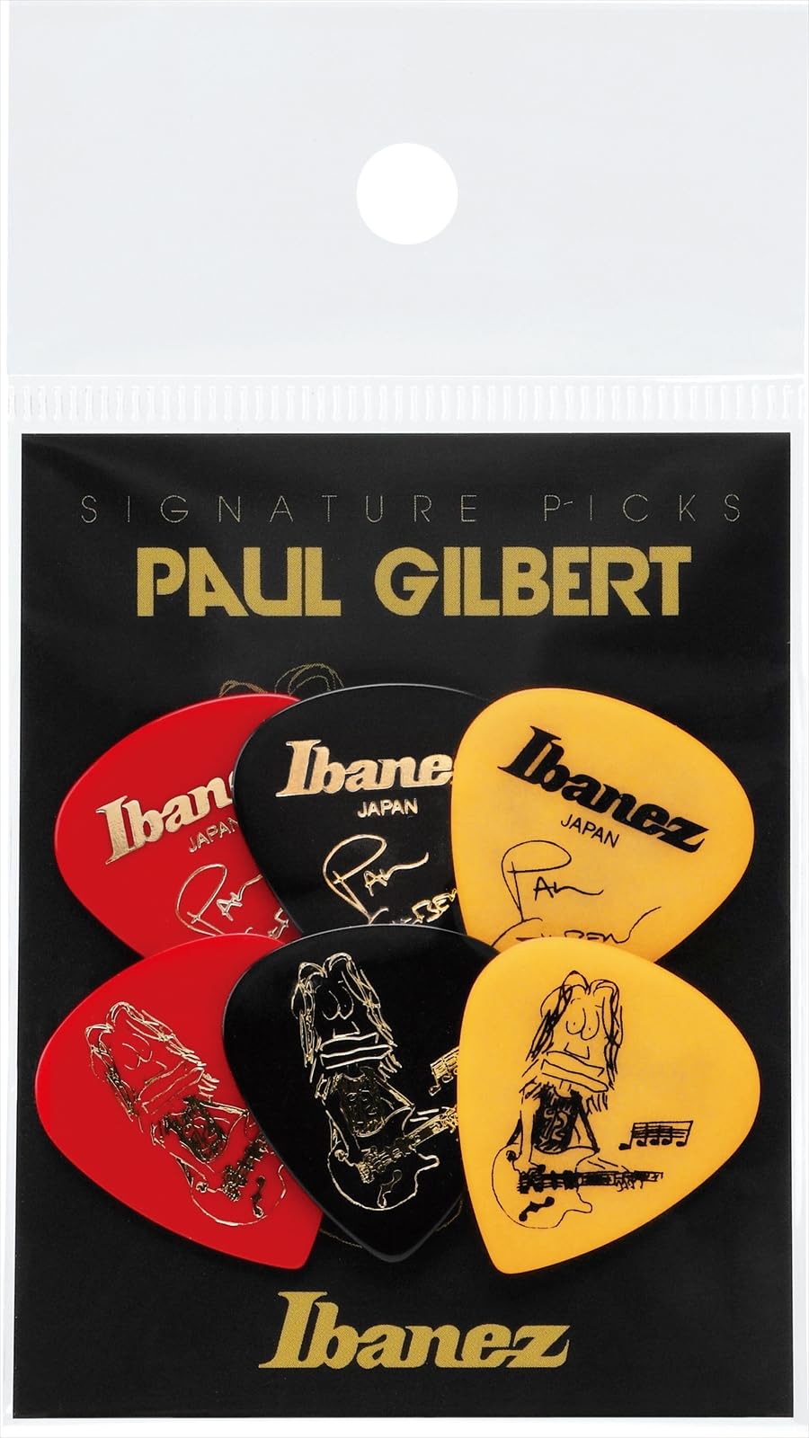 Ibanez P1000PGSP Paul Gilbert Signature Picks 3 Types 2 Pieces Set of