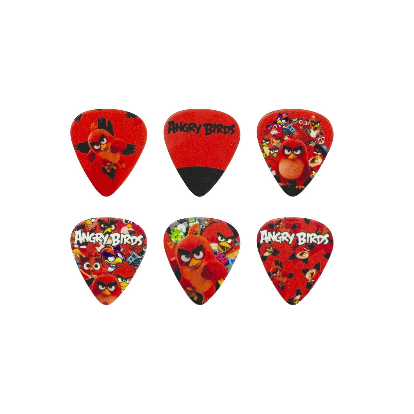 Perri's Leathers Ltd - Angry Birds Official Licensing 6 Piece Guitar Pic