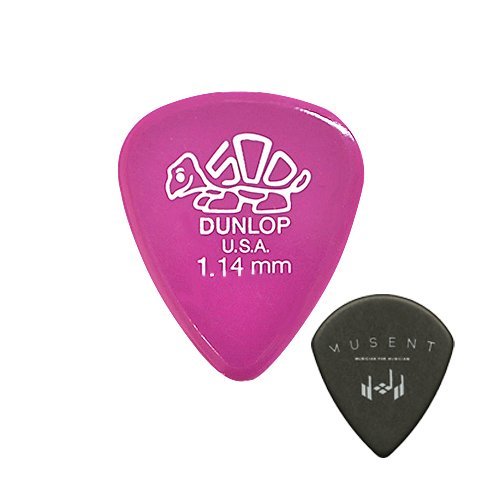 Jim Dunlop Delrin Pick Set of 12 Gym Dunlop with Dellin Pick Series & Mu