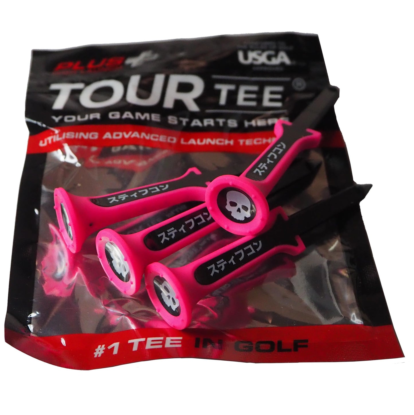TOUR TEE PLUS X STIFFCON Pink 4-piece set Tour Tee Plus X Stiffcon