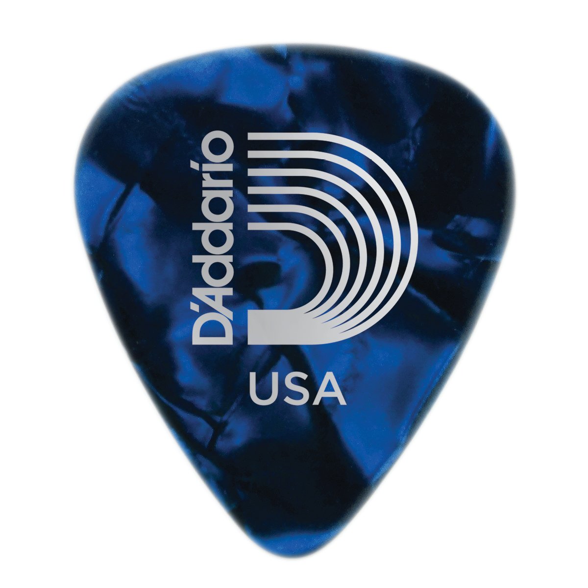 D'Addario Planet Waves 10 Standard Celluloid Picks Heavy Blue Pearl