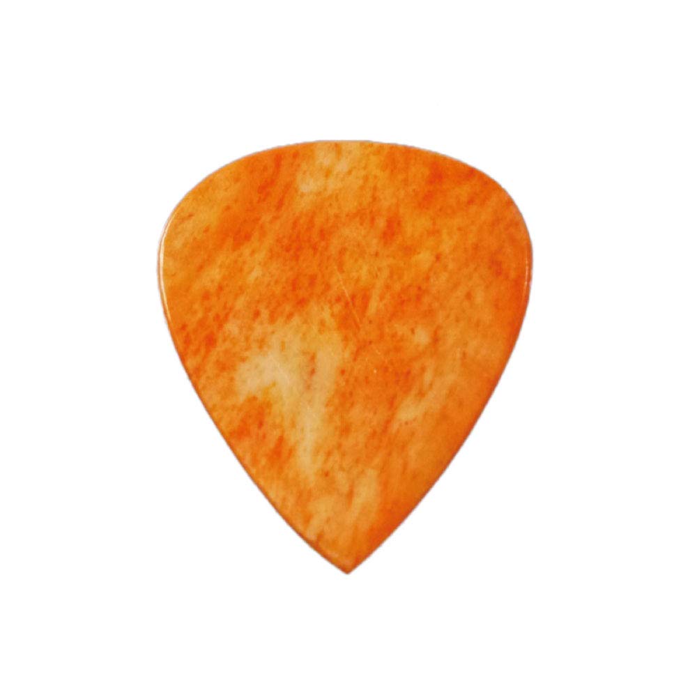 Natural Teardrop Picks Made of Cow Bone 1.5mm Orange/Animals Pedal Wild
