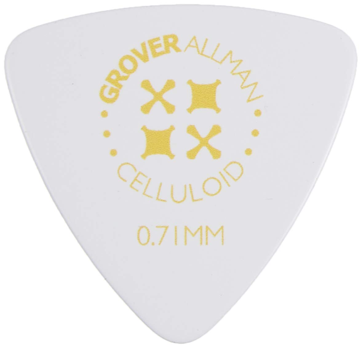 Grover Allman Celluloid White Large Triangle 0.03 inch (0.71 mm) 10