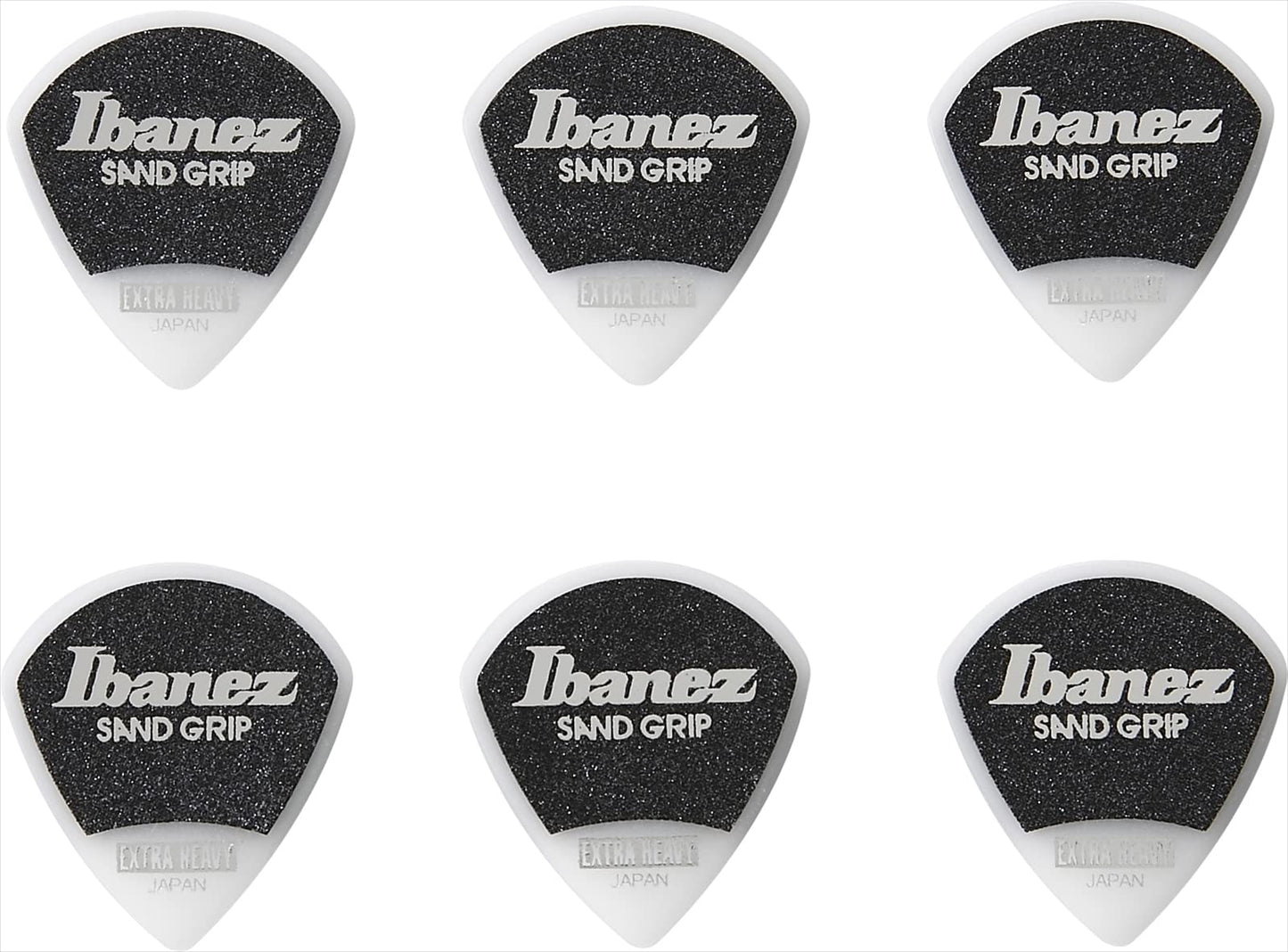 Ibanez Grip Wizard Series Sand Grip Picks with Anti-Slip Material [EXTRA