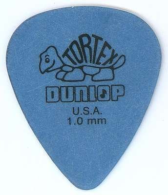 Jim Dunlop 418R Tortex Standard: Blue (1.0 mm) 12 Pieces Set