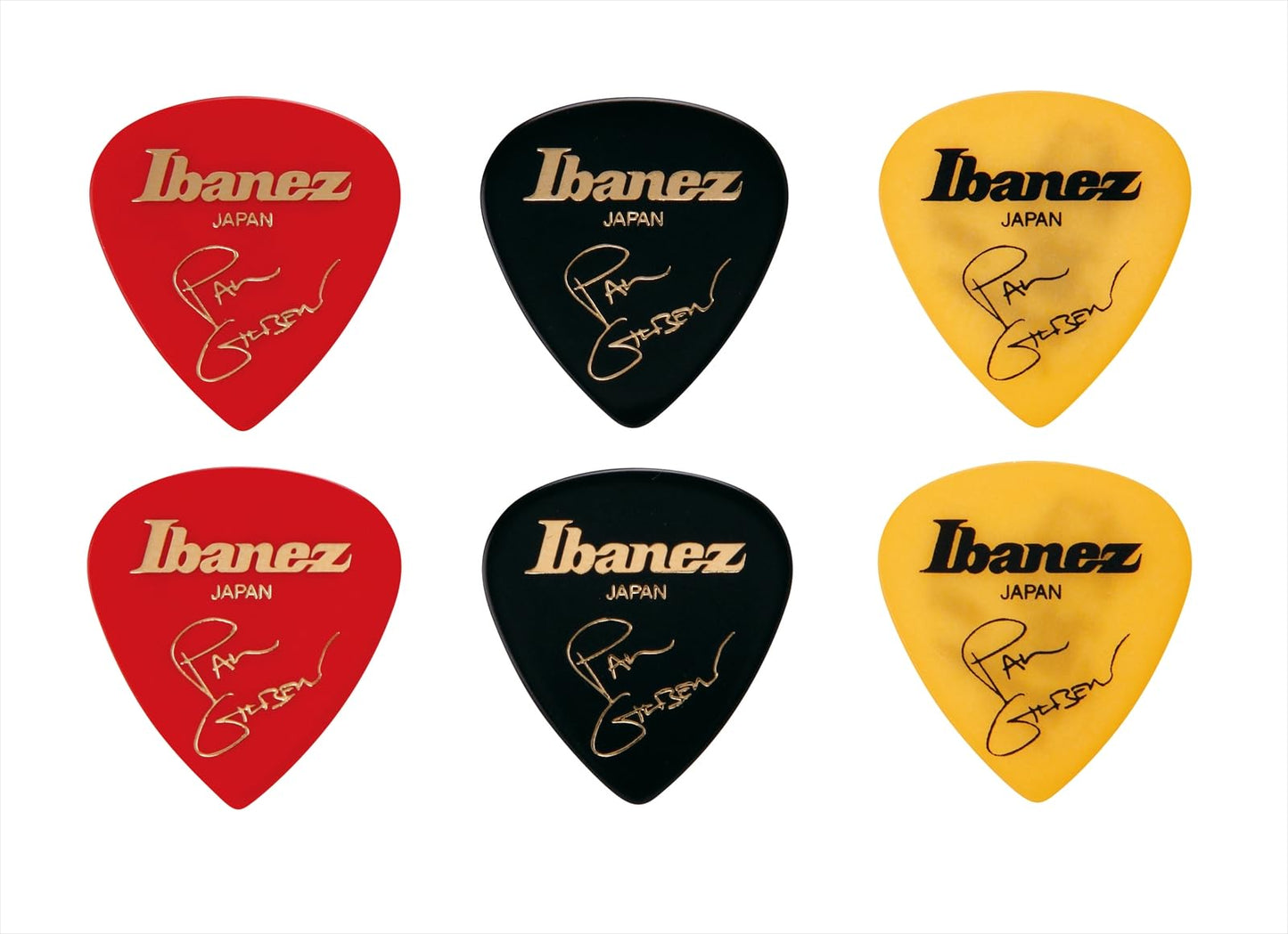 Ibanez P1000PGSP Paul Gilbert Signature Picks 3 Types 2 Pieces Set of