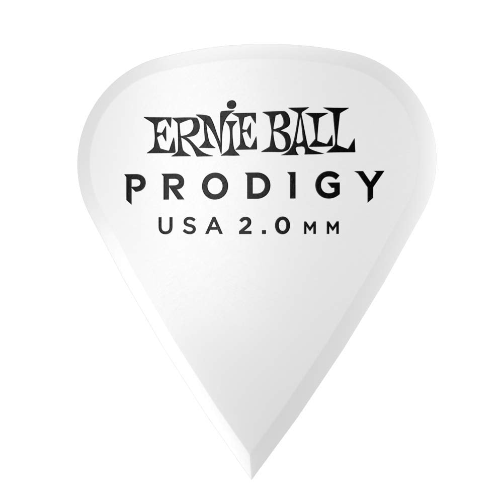 Ernie Ball Prodigy Guitar Picks Sharp White 2.0mm 6-pack (P09341)
