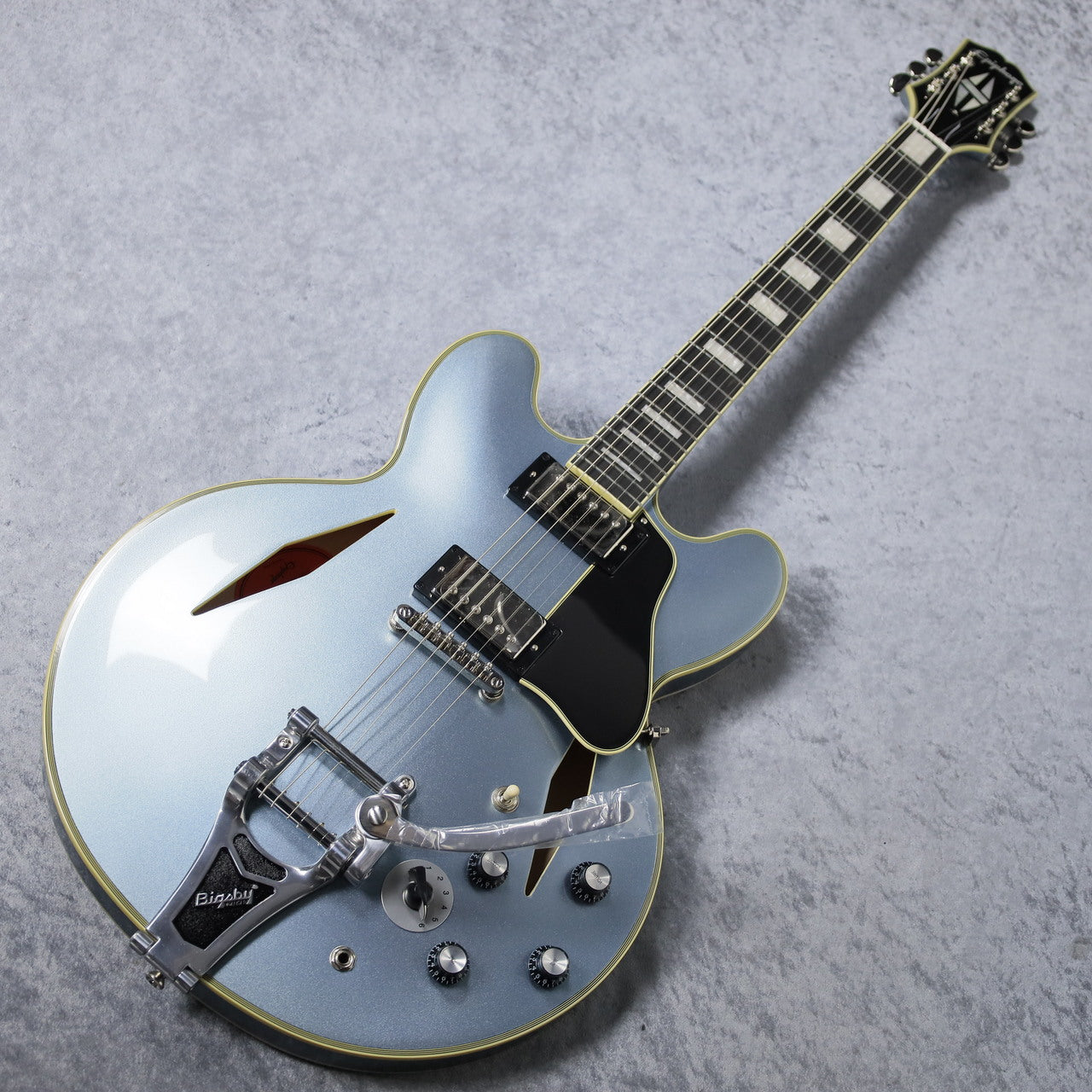 Epiphone Shinichi Ubukata ES-355 Custom Bigsby ver.02 Pelham Blue Hard Case  New