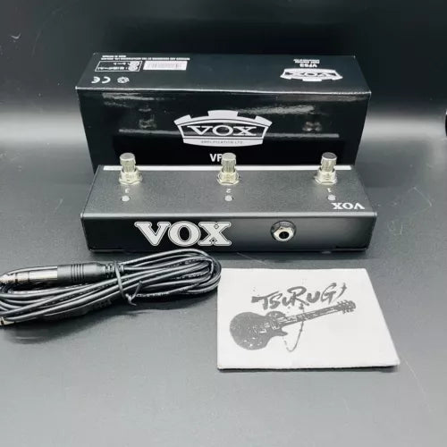 Vox VFS3 3 Button Footswitch for Mini Go Amps w/ Connecting cable genuine New