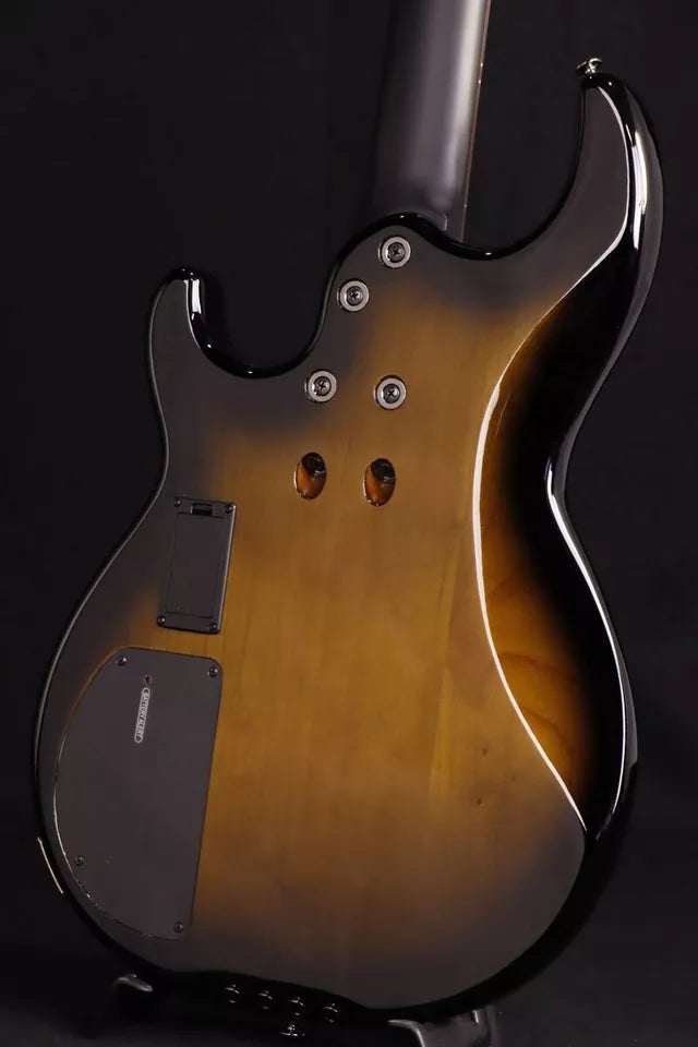 Yamaha BB734A 4 String Electric Bass Guitar Dark Coffee Sunburst w/soft case