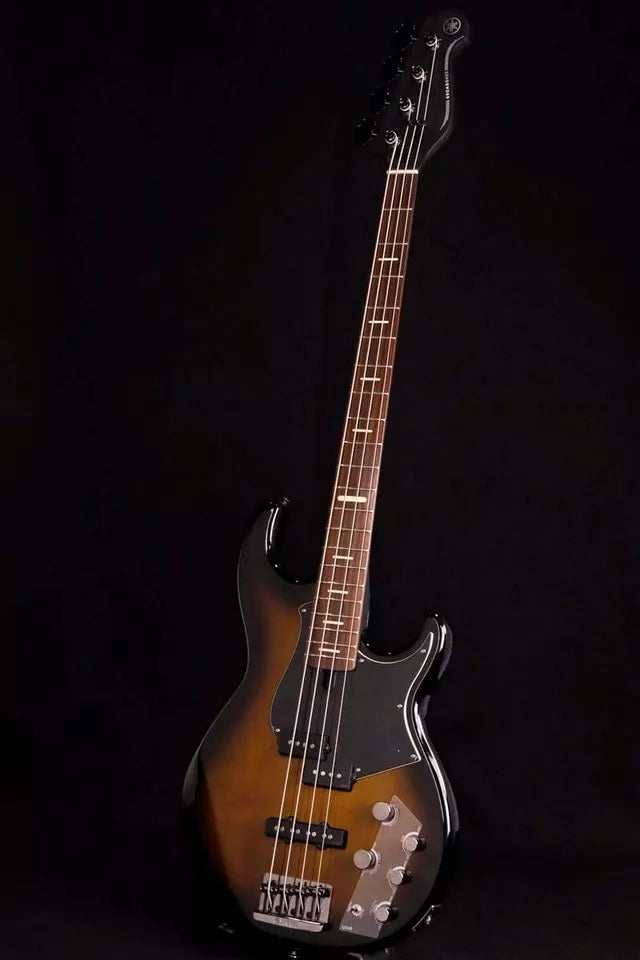 Yamaha BB734A 4 String Electric Bass Guitar Dark Coffee Sunburst w/soft case