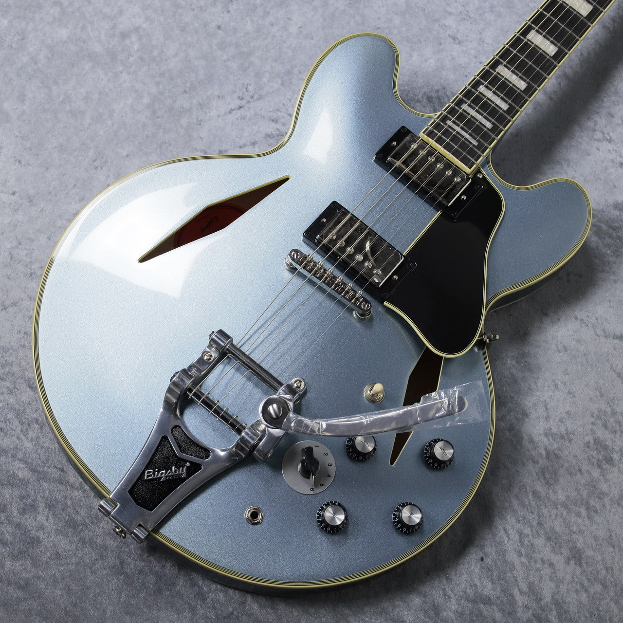 Epiphone Shinichi Ubukata ES-355 Custom Bigsby ver.02 Pelham Blue Hard Case New