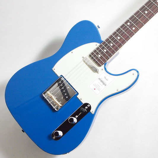 Fender Made in Japan Hybrid II Telecaster Rosewood Forest Blue Guitar w/gig bag