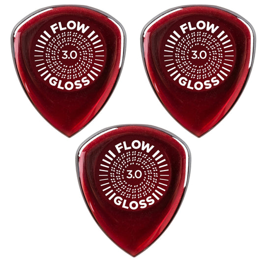 [Set of 3] Dunlop 550R3.0 FLOW GLOSS ULTEX 3.0mm Guitar Picks