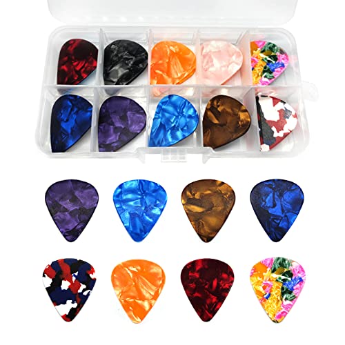 20pcs Teardrop Guitar Picks Celluloid Guitar Picks Guitar Picks Picks wi