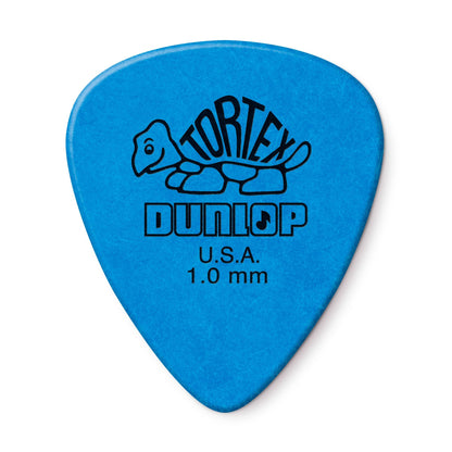 DUNLOP 1.0mm Blue Guitar Pick-12 Pack Tortex Standard (418P1.0)