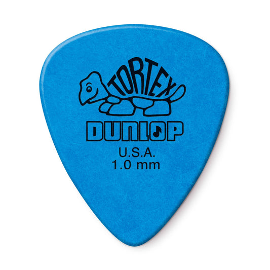 DUNLOP 1.0mm Blue Guitar Pick-12 Pack Tortex Standard (418P1.0)