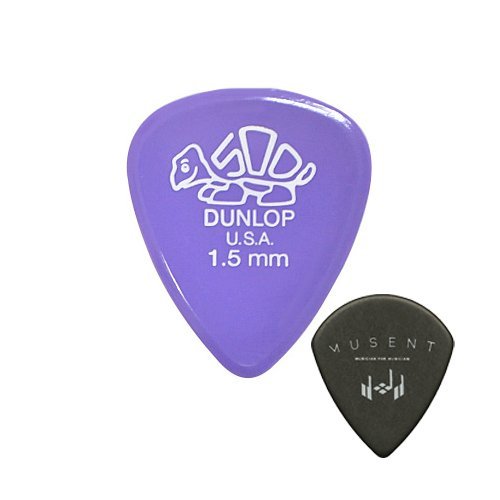 Jim Dunlop Delrin Pick Set of 12 Gym Dunlop with Dellin Pick Series & Mu