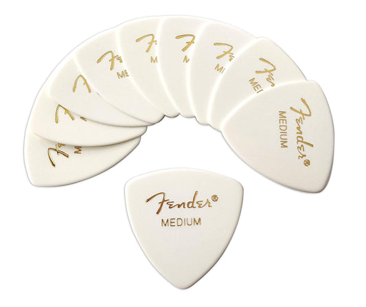 Fender Picks x 10 Pieces Triangle Medium – Wht