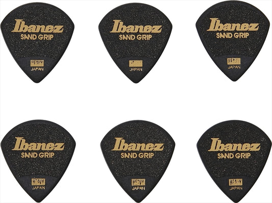 Ibanez Grip Wizard Series Sand Grip Picks with Anti-Slip Material [HEAVY