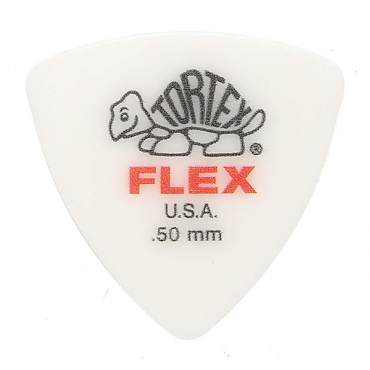 Jim Dunlop Tortex Flex Triangle Picks 0.50mm 12-Piece Set with Musent Cu