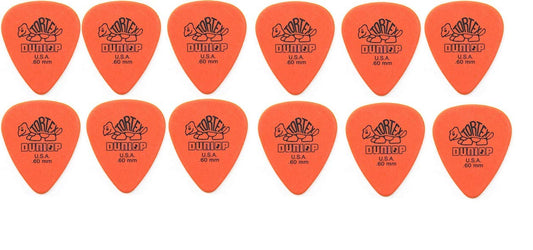 JIM DUNLOP TORTEX STD ORANGE x 12 Picks