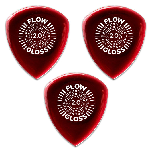 [Set of 3] Dunlop 550R2.0 FLOW GLOSS ULTEX 2.0mm Guitar Picks