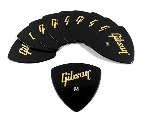 Gibson Pick Triangle Medium – Blk X 10 Piece Set