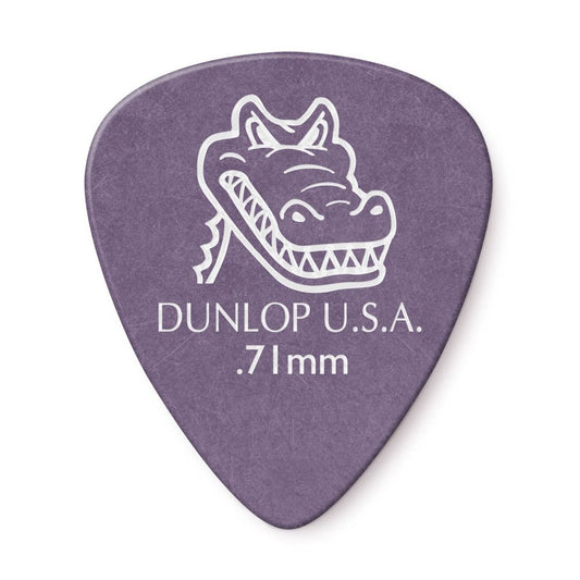 JIM DUNLOP 417R GATOR GRIP STD PURPLE 0.71 Guitar Picks x 12