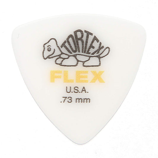 Jim Dunlop Tortex Flex Triangle Picks 0.73mm 12-Piece Set with Musent Cu