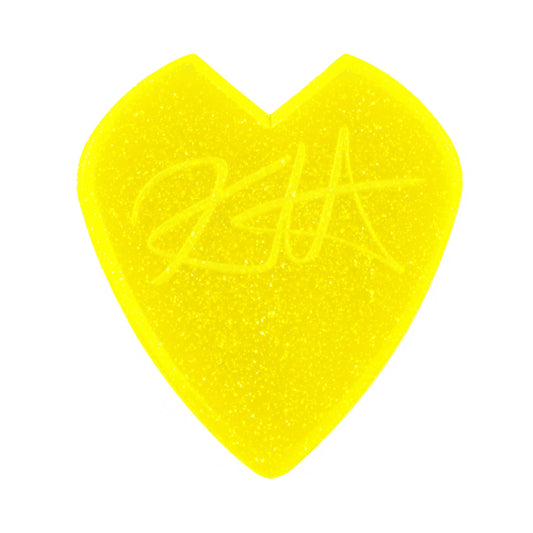 JIM DUNLOP Kirk Hammett Jazz III Pick Yellow Glitter-6 Pack (47PKH3NYS)