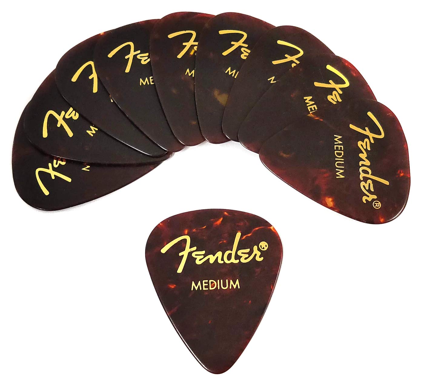 Fender Picks x 10 Teardrop MEDIUM-SHELL