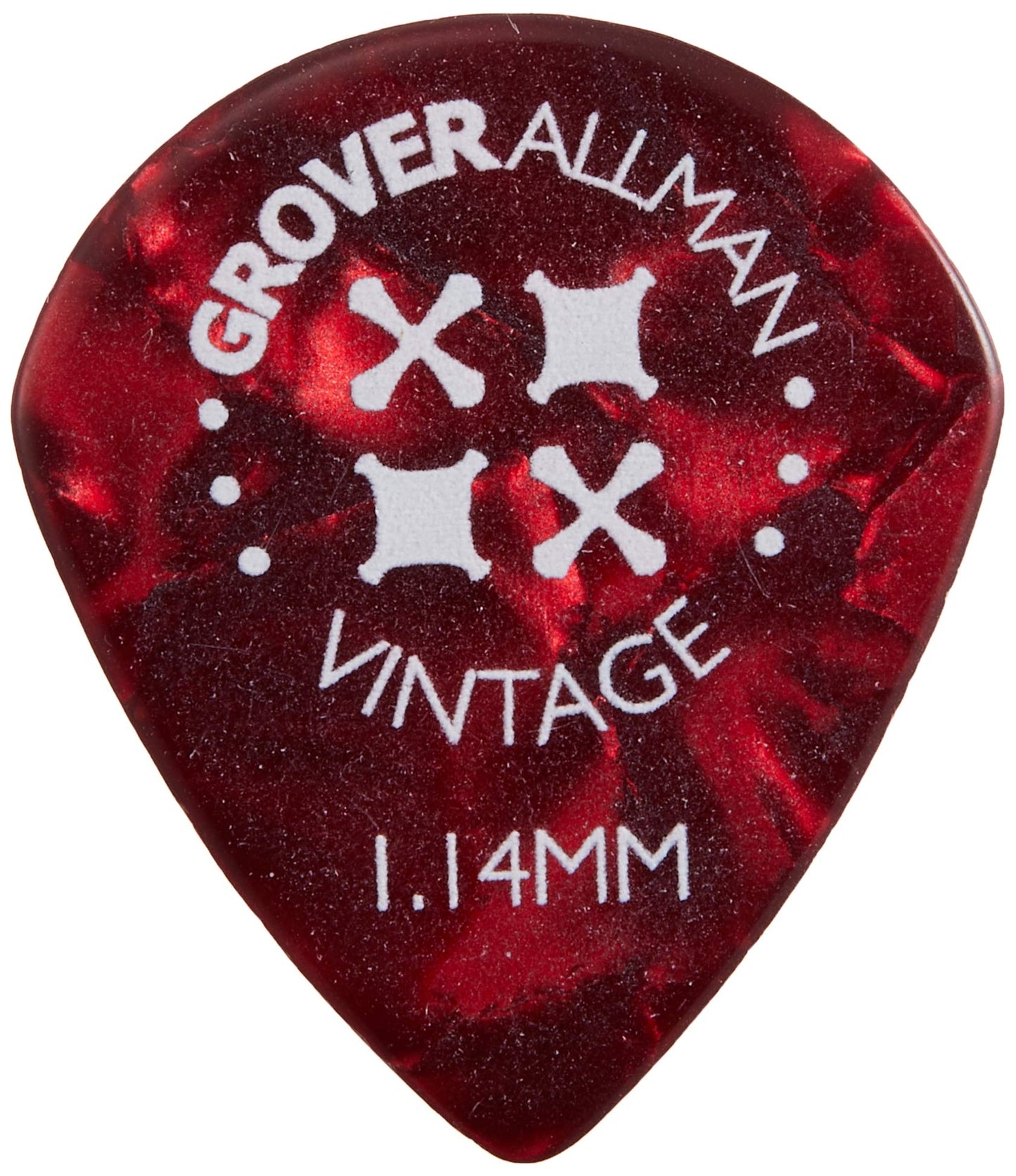 Grover Allman [guro-ba-o-ruman] Vintage Celluloid  Red  Jazz  1.14 mm  1