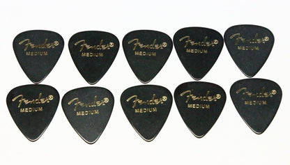 Fender Picks x 10 Pieces Teardrop Medium – Blk