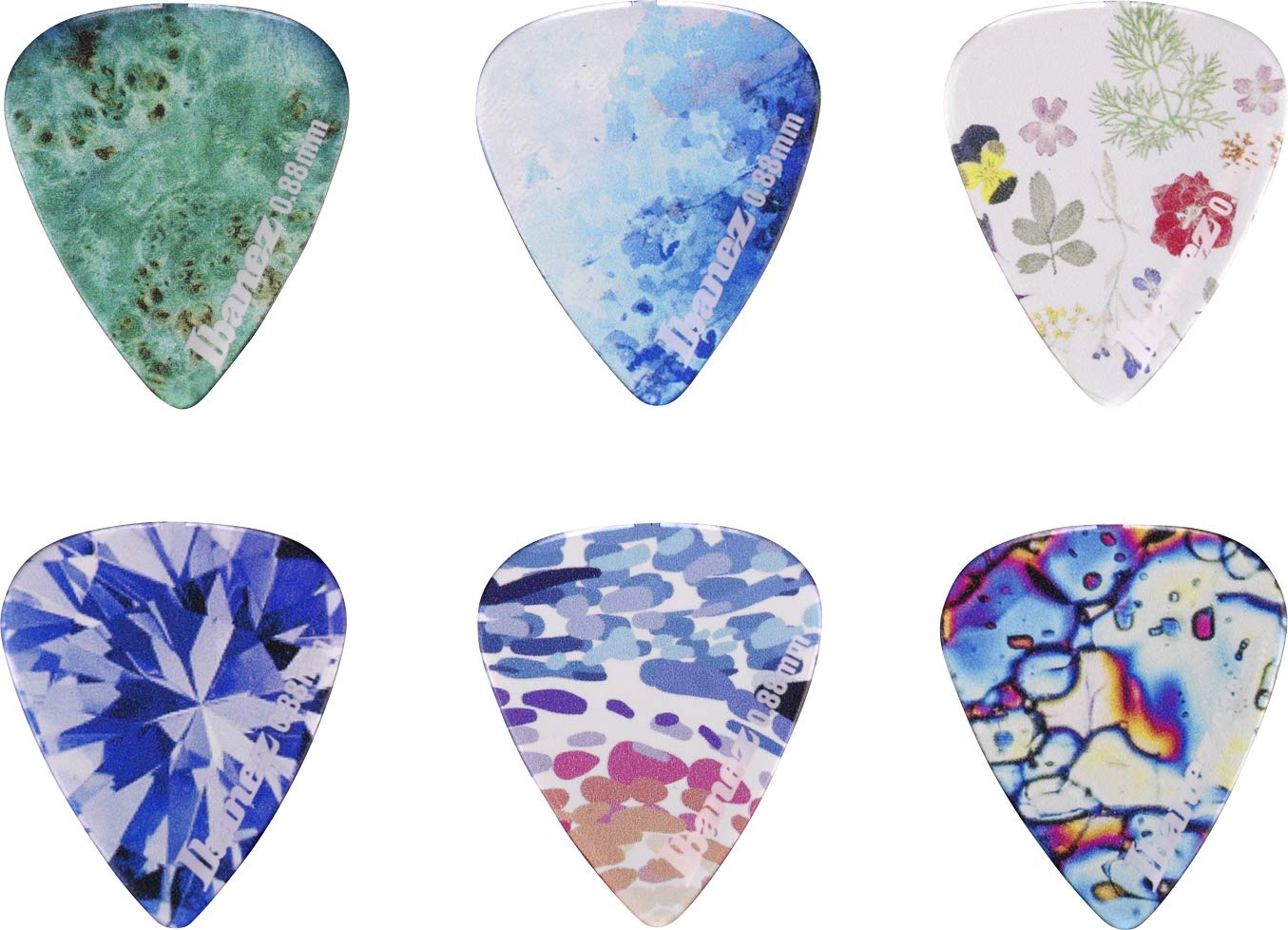 Ibanez KALEIDO Series Picks 6 Pack 0.88mm