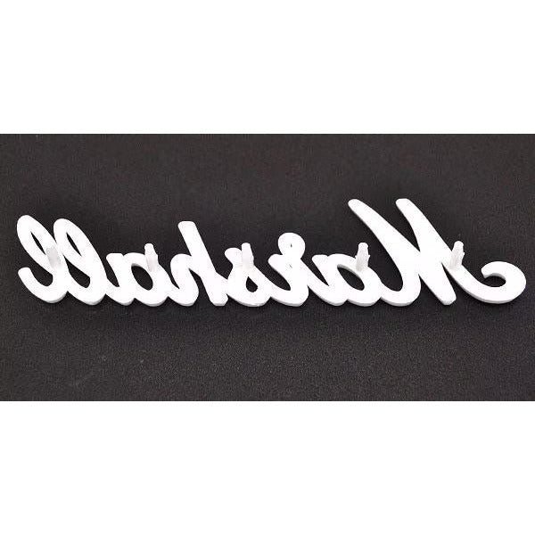 MARSHALL LOGO MARK Head Cabinet Amplifier Large White 5C011020 150mm x 40mm