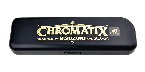 Suzuki SCX-64 Chromatic Harmonica 16 Holes 64 Sound Standard w/Plastic Case