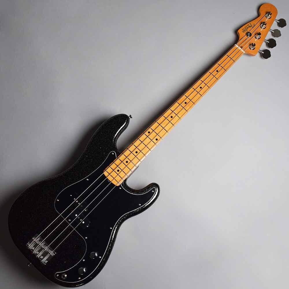 Fender Made in Japan J Precision Bass Black Gold Signature Electric Bass Guitar