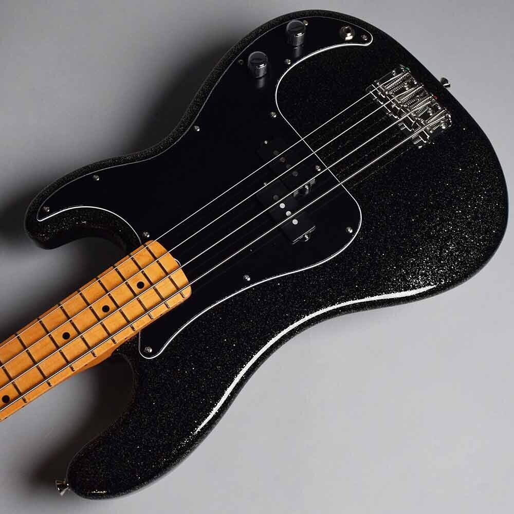 Fender Made in Japan J Precision Bass Black Gold Signature Electric Bass Guitar