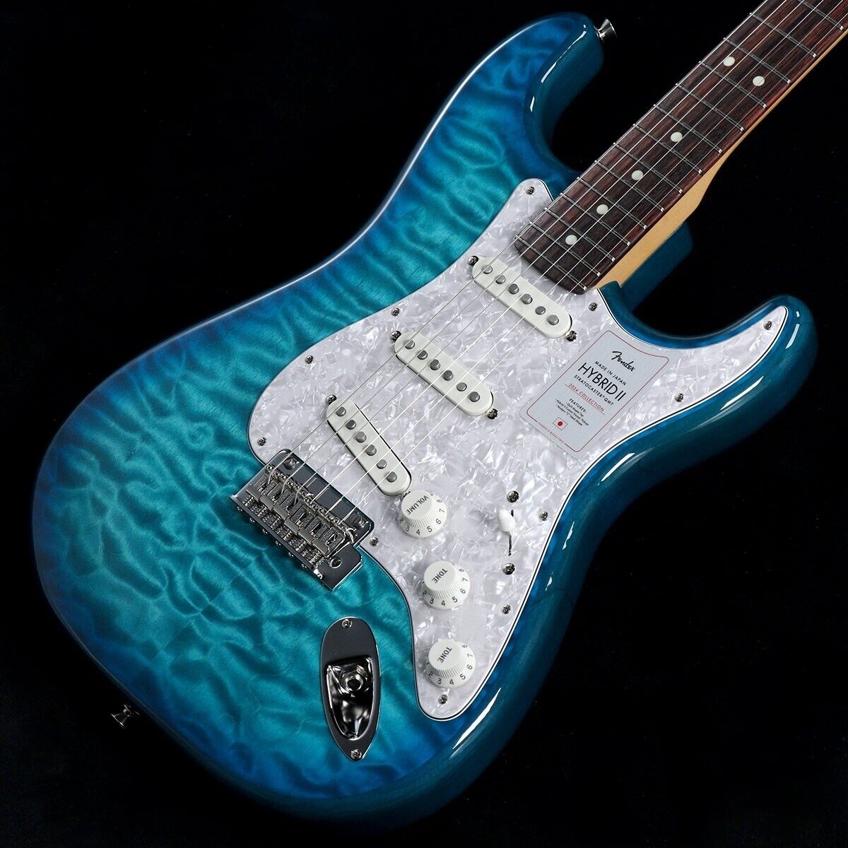 Fender Made in Japan 2024 Collection Hybrid II Stratocaster QMT Aquamarine