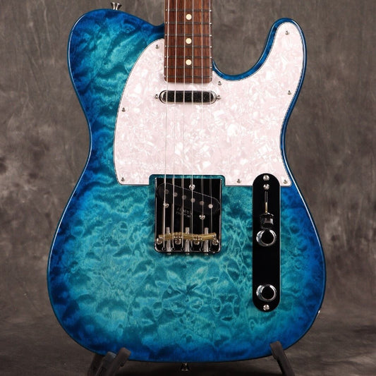 Fender Made in Japan 2024 Collection Hybrid II Telecaster QMT FB Aquamarine