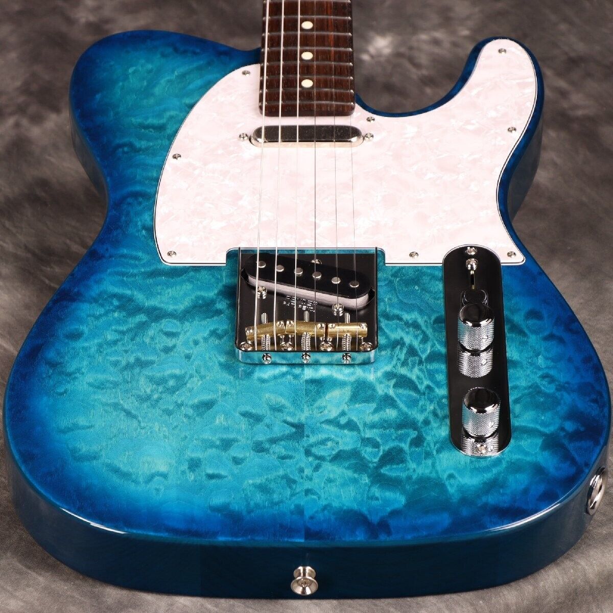 Fender Made in Japan 2024 Collection Hybrid II Telecaster QMT FB Aquamarine