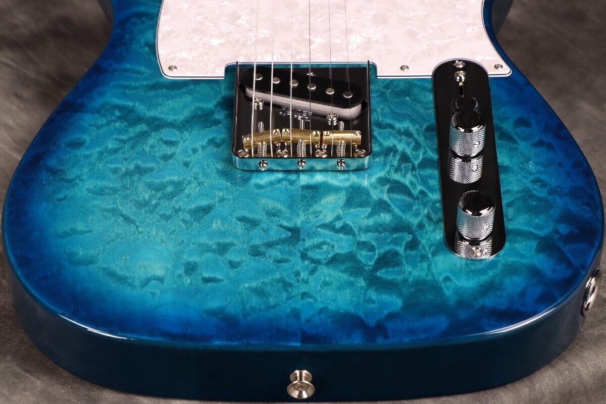 Fender Made in Japan 2024 Collection Hybrid II Telecaster QMT FB Aquamarine