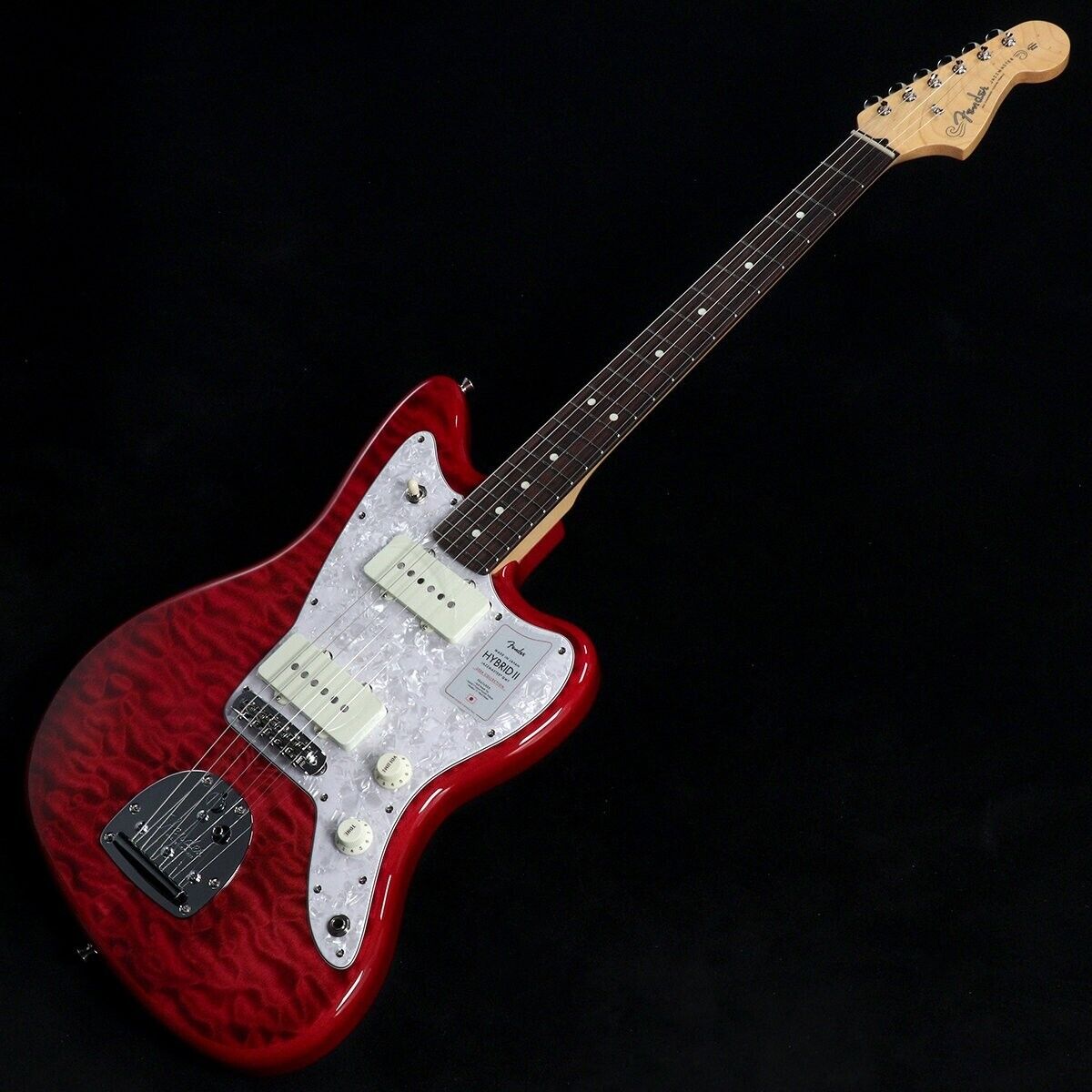 Fender Made in Japan 2024 Collection Hybrid II Jazzmaster QMT Rosewood Red Beryl