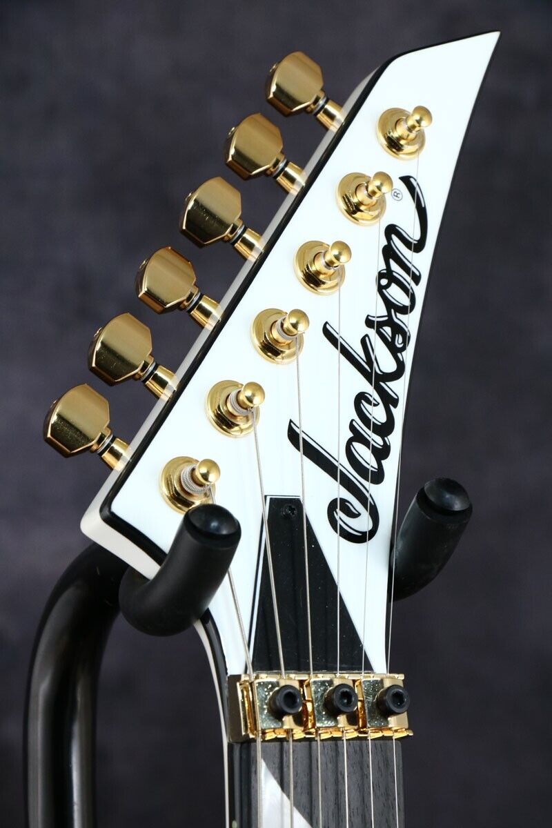 Jackson MJ Series Rhoads RR24-MG White with Black Pinstripes made in japan