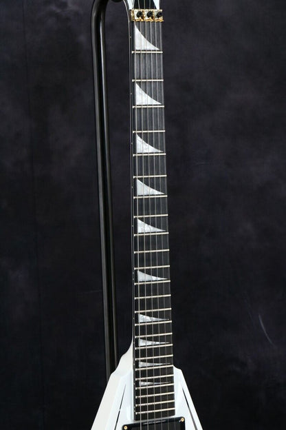 Jackson MJ Series Rhoads RR24-MG White with Black Pinstripes made in japan