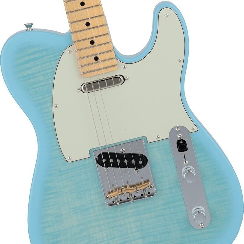 Fender Made in Japan 2024 Collection Hybrid II Telecaster FMT Flame Celeste Blue